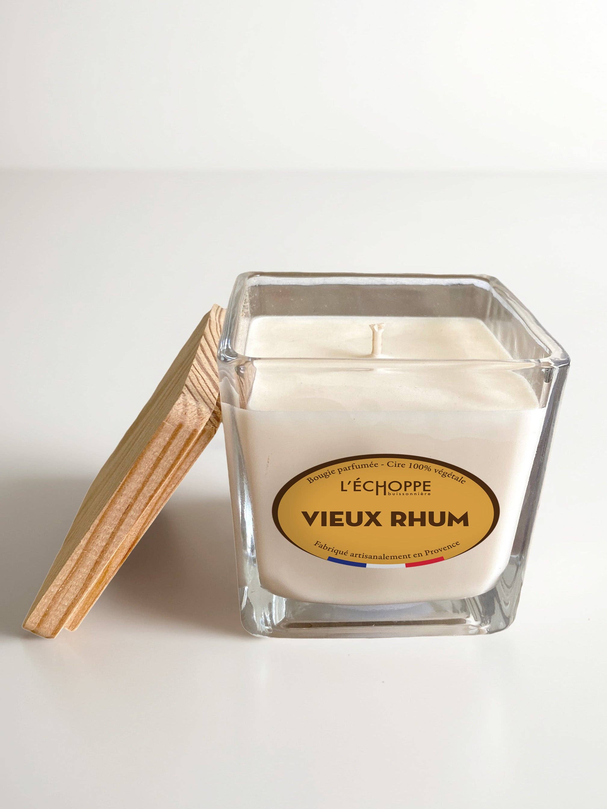 L'Échoppe Buissonnière - Wholesale Jar/Filled Candle - Old Rum - Scented Candle 190g0