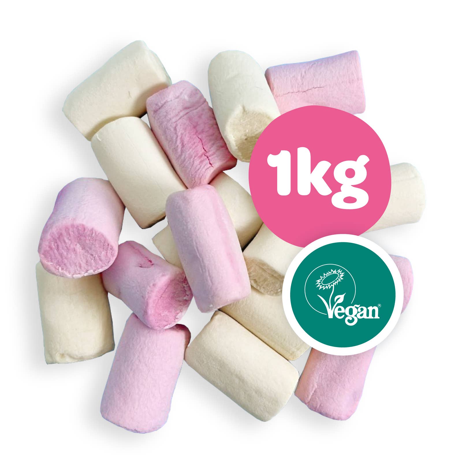 Mini Rainbow Marshmallow 1kg - Lollies Online