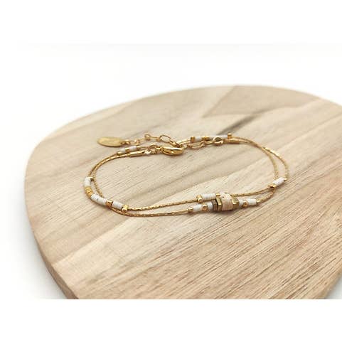 Enelli - Vente Bracelet de perles - Bracelet double tour6