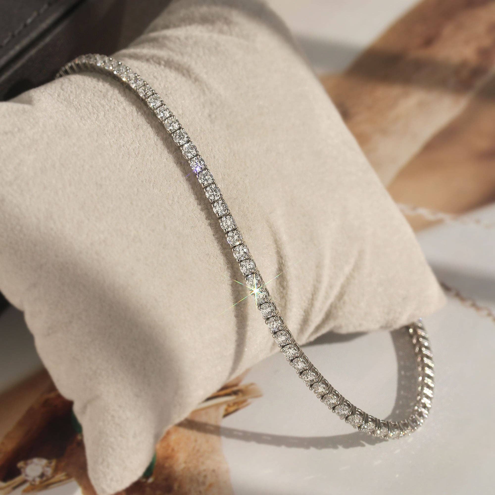 Double Accent – wholesale Tennisarmband – Inner Radiance Tennisarmband–Moissanit i Platinasilver1