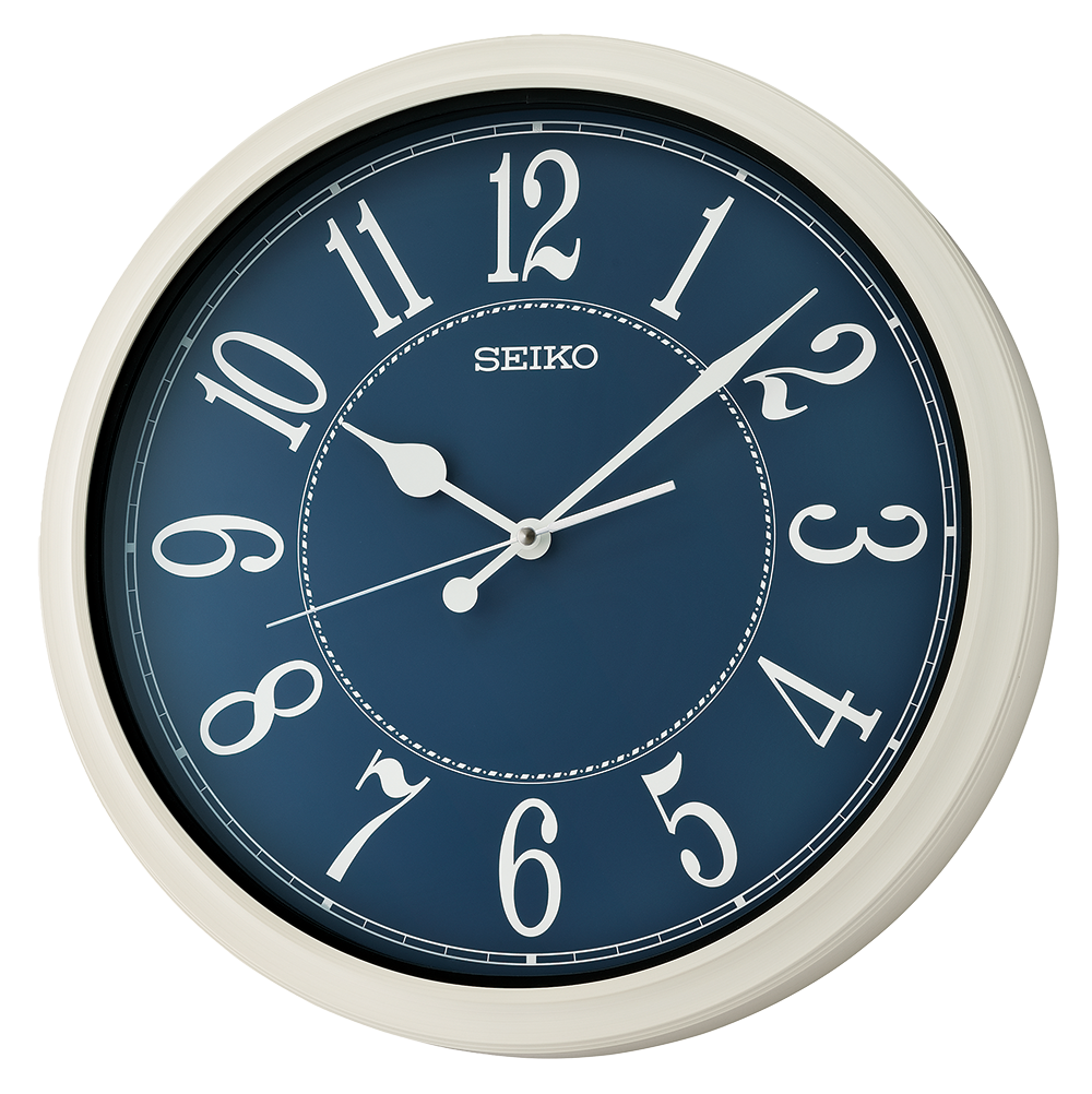 Seiko Clocks USA - Wholesale Wall Clock - 16" Beachy Wall Clock, Blue, splash resistant0