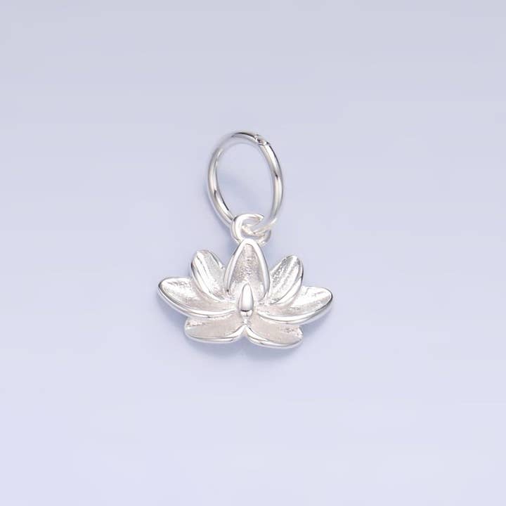Aim Eternal – Pendente/pingente individual por atacado – Flor de Lótus em Prata Esterlina S925 | SL-519