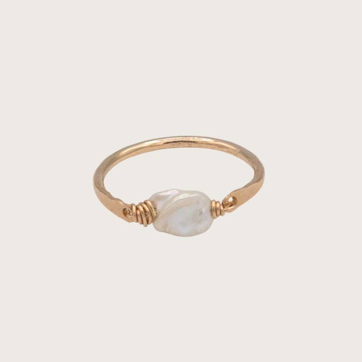 Single Pearl Ring for wholesale by VIXIN Collection