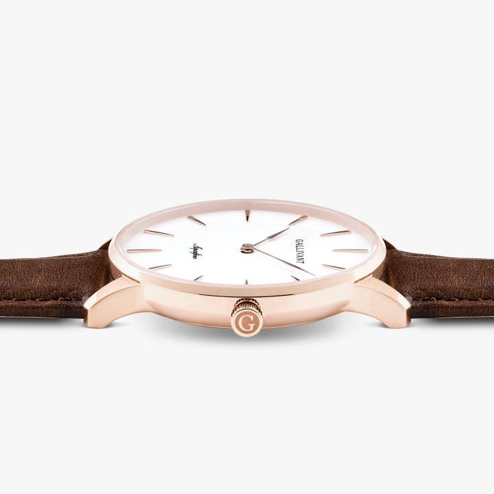 Heren Aquafino Roségoud 40 Kastanje voor wholesale door Gallivant