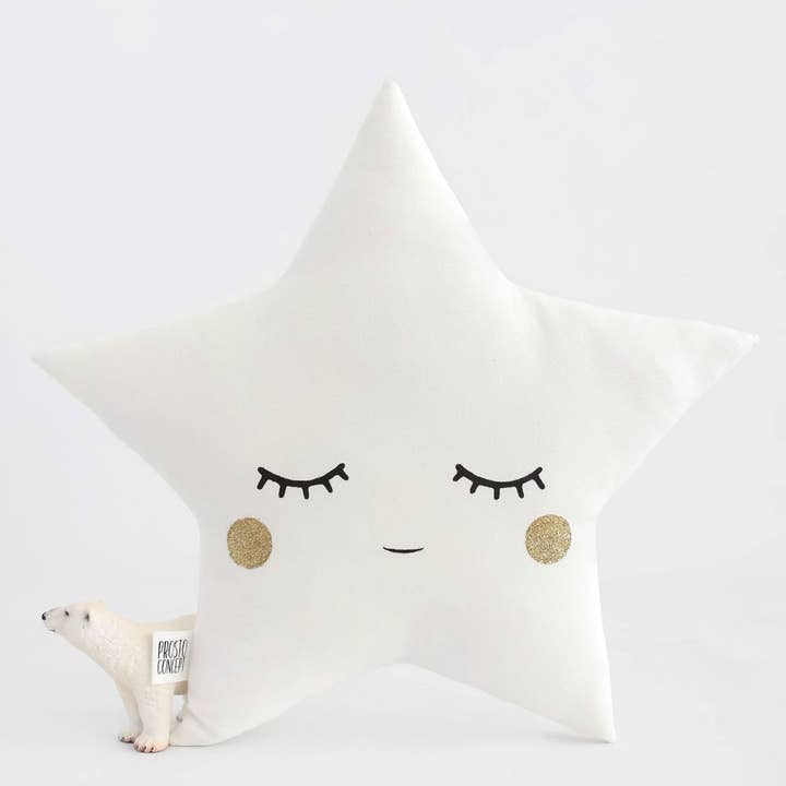 White Star Cushion With Shiny Cheeks for wholesale by ProstoConcept