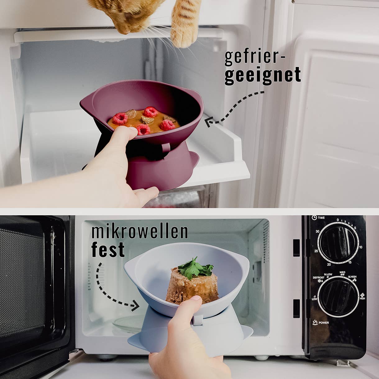 ne&no - Wholesale Pet Bowl - Cat/Dog - ne&no® Elevated Silicone Cat Bowl + Adjustable Tilt10