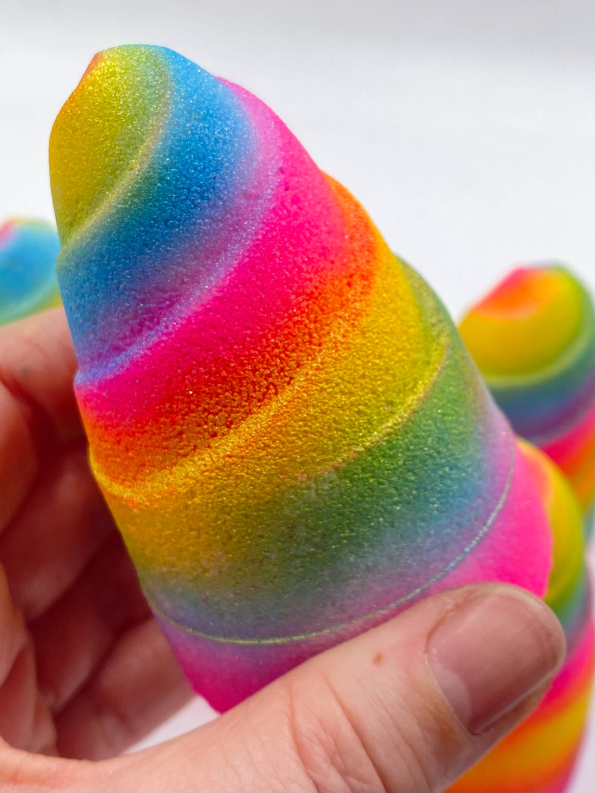Inspiration Soap Co. - Wholesale Bath Bomb/Fizz - Unicorn Horn Bath Bomb | Rainbow Bath Bombs2