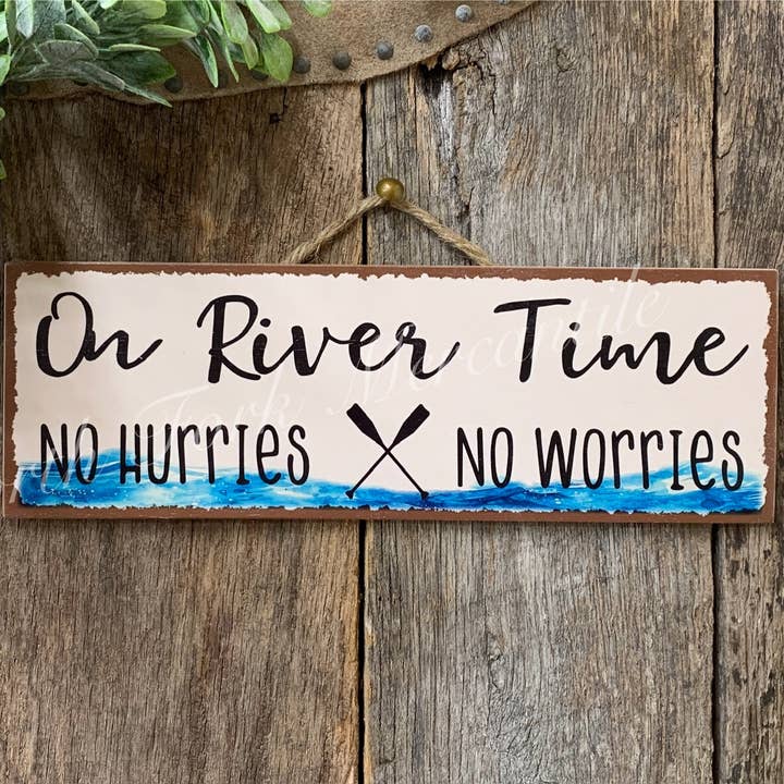 On River Time, River Decor for wholesale by North Fork Mercantile