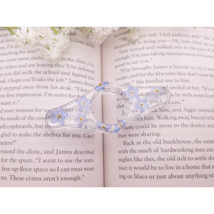 Botanically Bookish - Wholesale Bookmark - Floral Book Page Holder, Flower Thumb Page Spreader