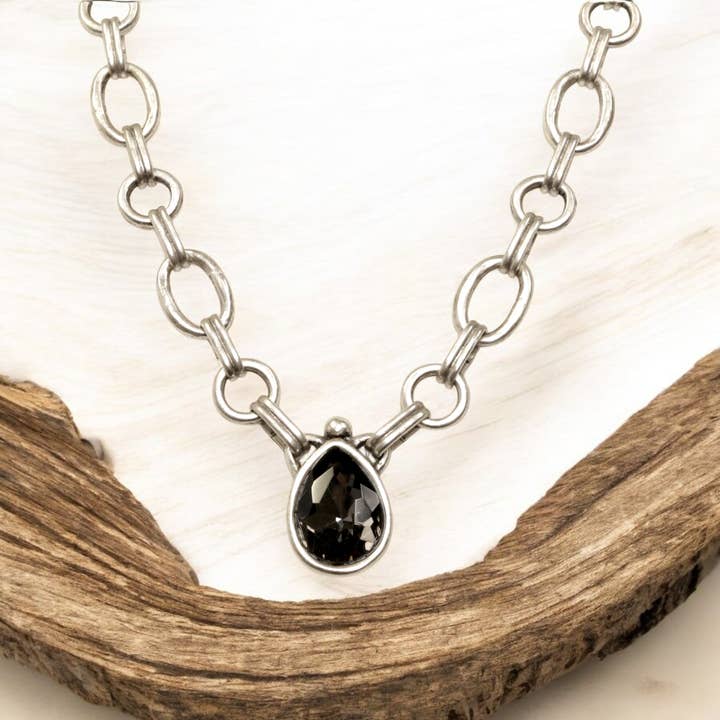 Artikel # NN-3540Yen - Tinnekleurige Ketting voor wholesale door The Ancient Bazaar Jewelry & Accessories