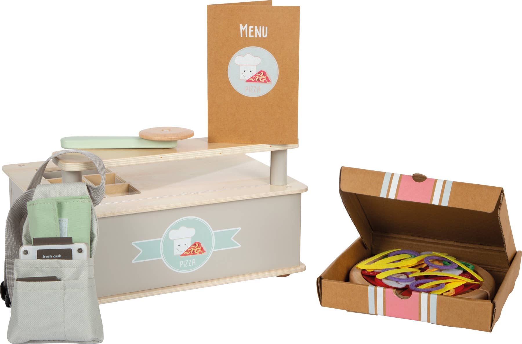 small foot - Wholesale Wood Toy - Kids - Pizzeria Set | Play Shops | Wooden Toys1