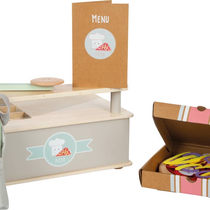 small foot - Wholesale Wood Toy - Kids - Pizzeria Set | Play Shops | Wooden Toys1