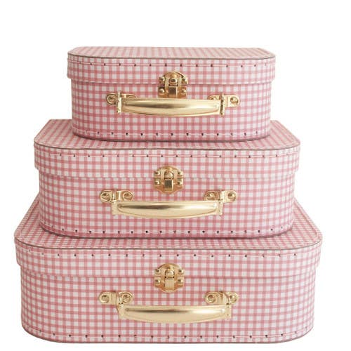 Alimrose - Wholesale Toy Set - Kids - Suitcase Set 3pc - Gingham