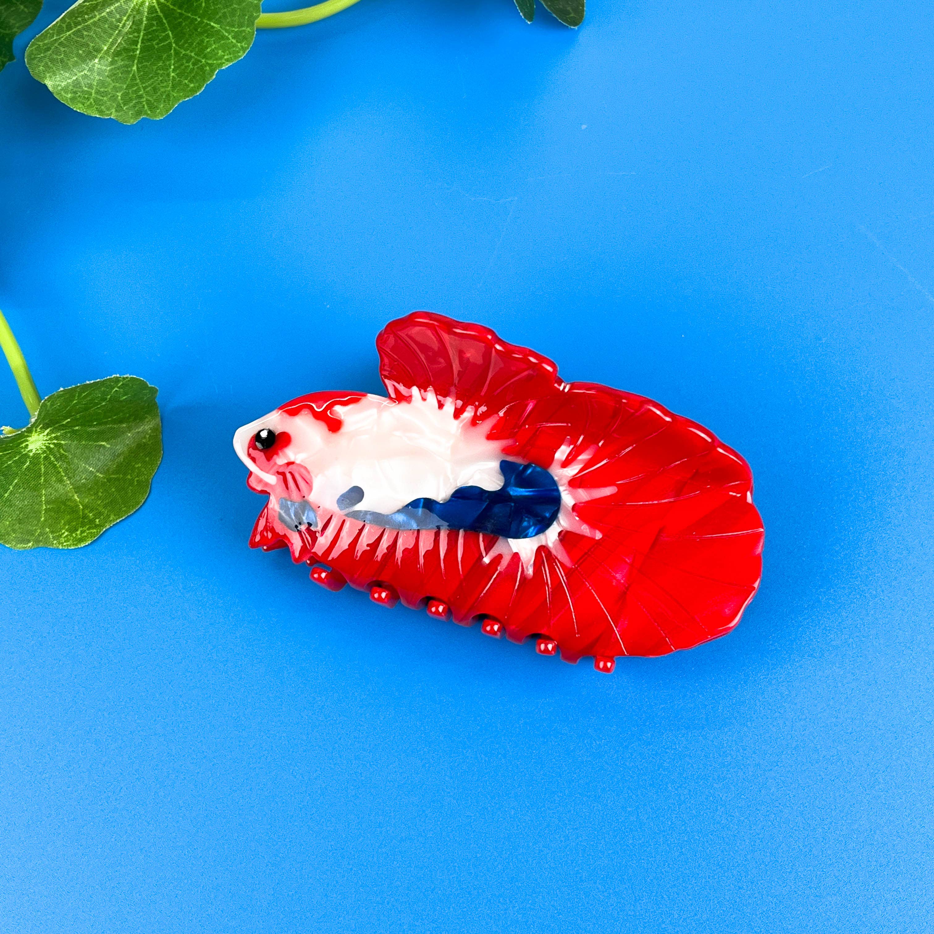 TheDivaSoap - Vendita all'ingrosso Fermaglio per capelli - Donna - Pinza per capelli media Betta Fish, serie Ocean1