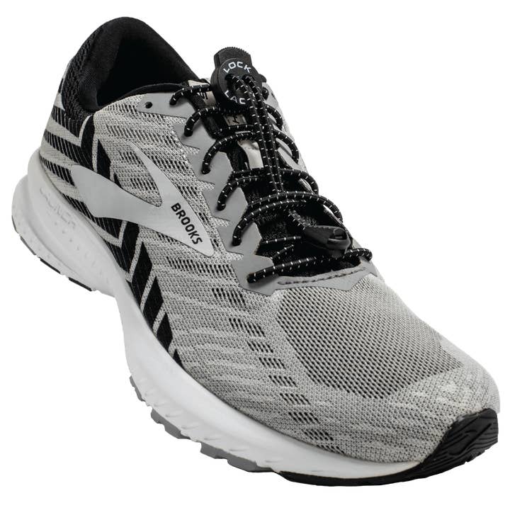 LOCK LACES - Wholesale Shoelaces - Men's - Black No-Tie Elastic Men's Shoelaces