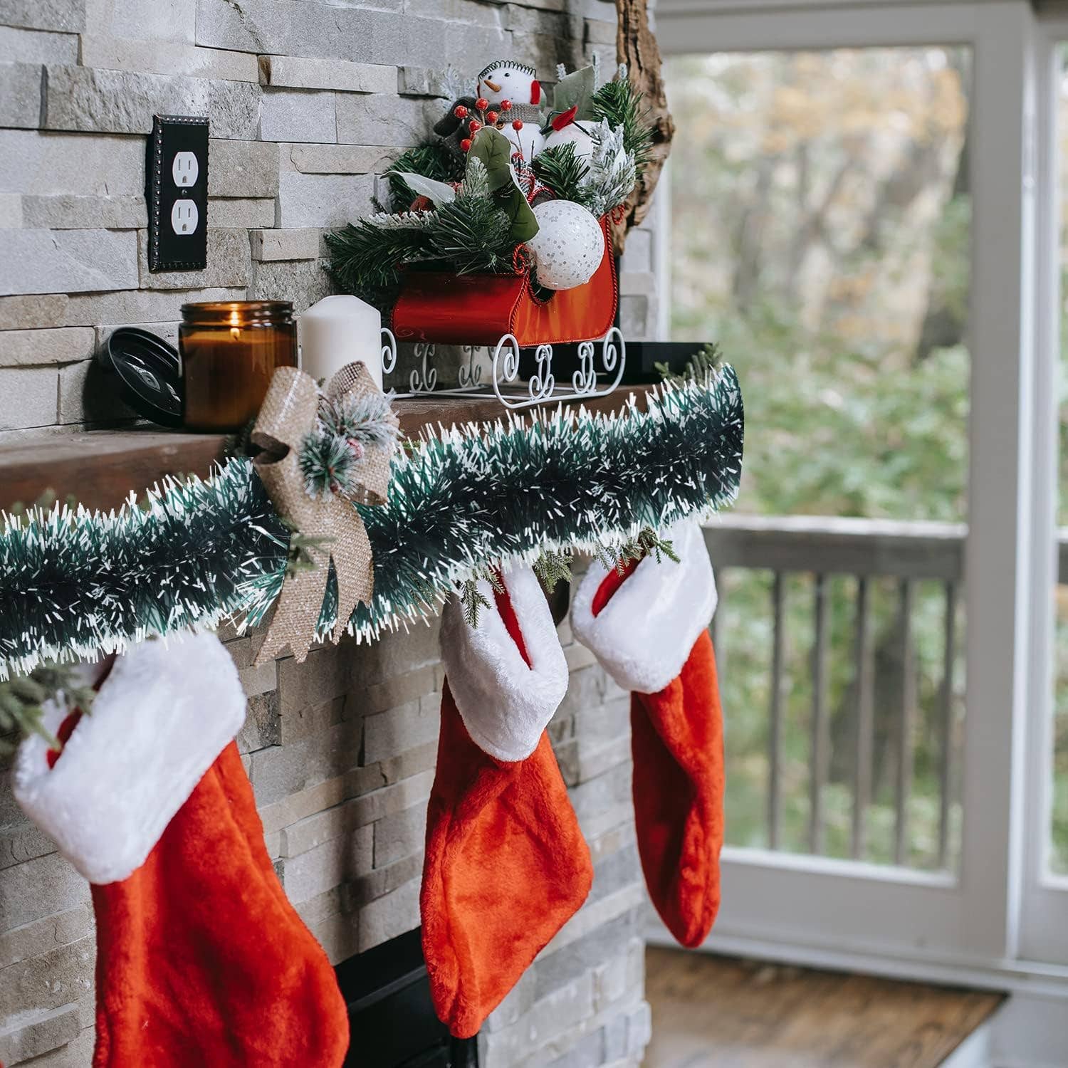 LA RUTA DE LAS IMPORTACIONES SL - Wholesale Decorative Tray - Christmas tinsel garland and boa tinsel threads for tree3