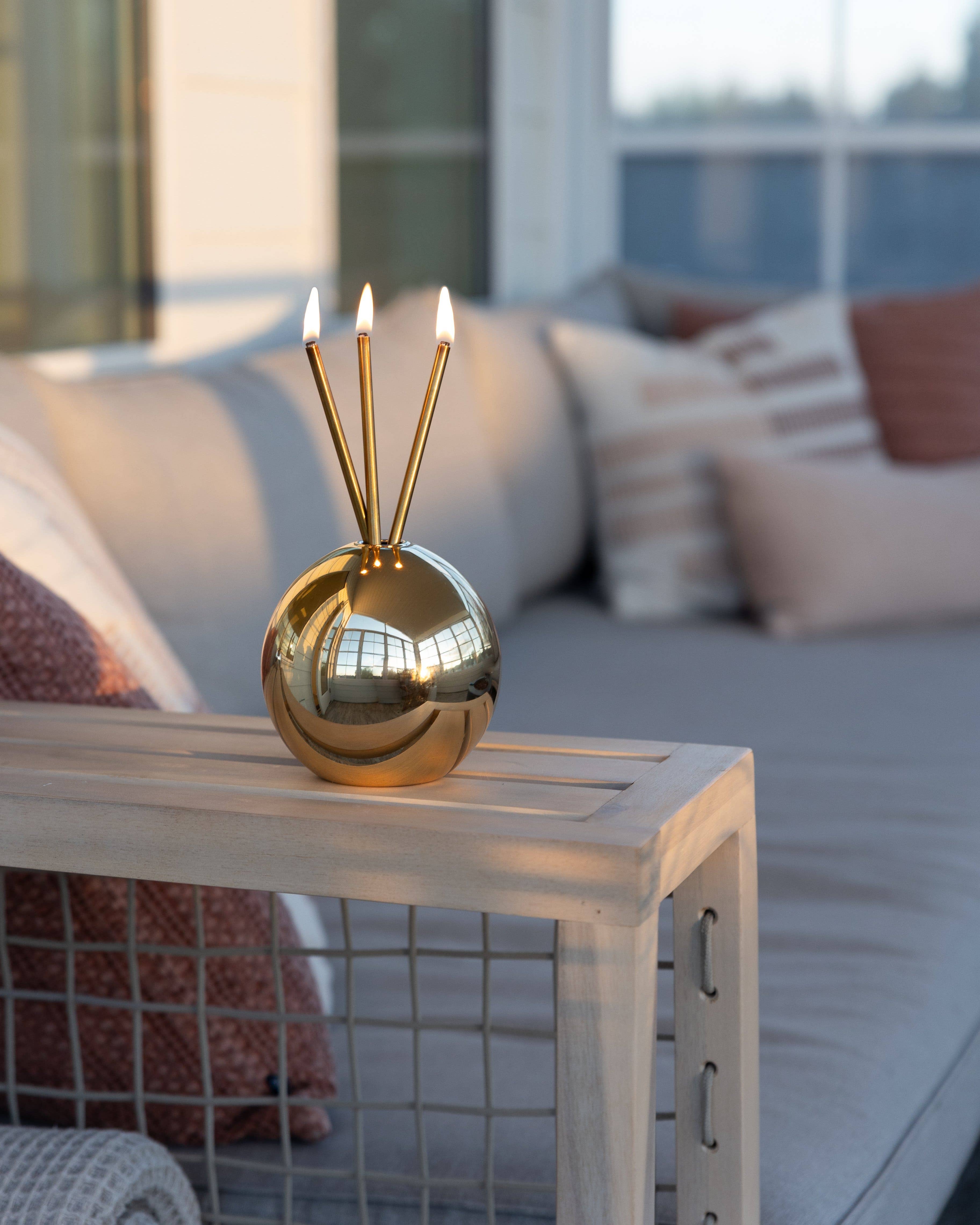 Everlasting Candle - Wholesale Vase - Neva Vase, Gold Metallic [Case of 6]15