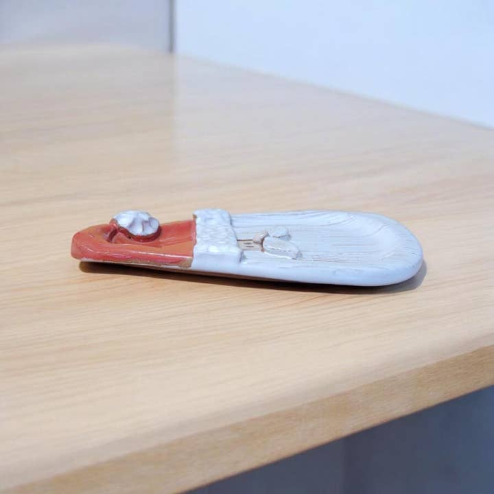 MudWorks Pottery - Wholesale Spoon Rest - Santa Spoon Rest