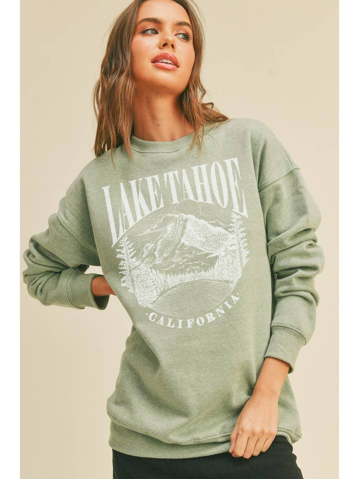 Honestee - Wholesale Graphic Sweatshirt - Women's - Lake Tahoe Graphic Sweatshirt1