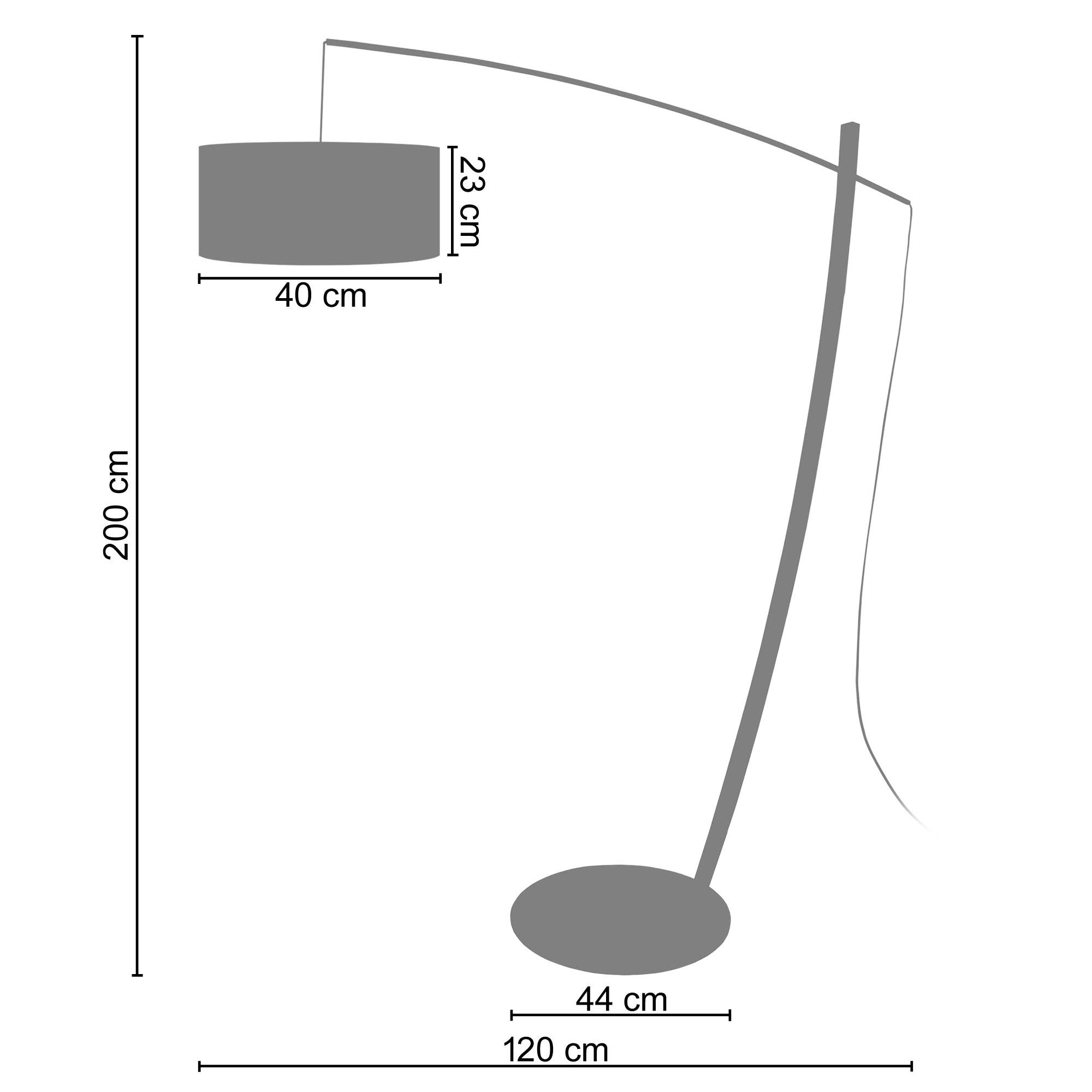 Tosel Shop – Candeeiro de chão por atacado – CAVAIRE - Candeeiro de Chão em Metal Arco Branco E Taupe1