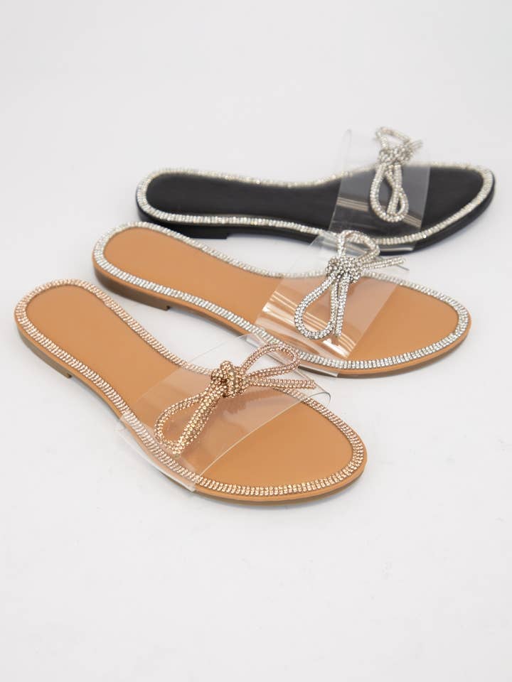 CCOCCI - Vente Sandales – femme - RUBAN EN STRASS ROO-09 SUR GLISSIÈRES SUPÉRIEURES TRANSPARENTES3