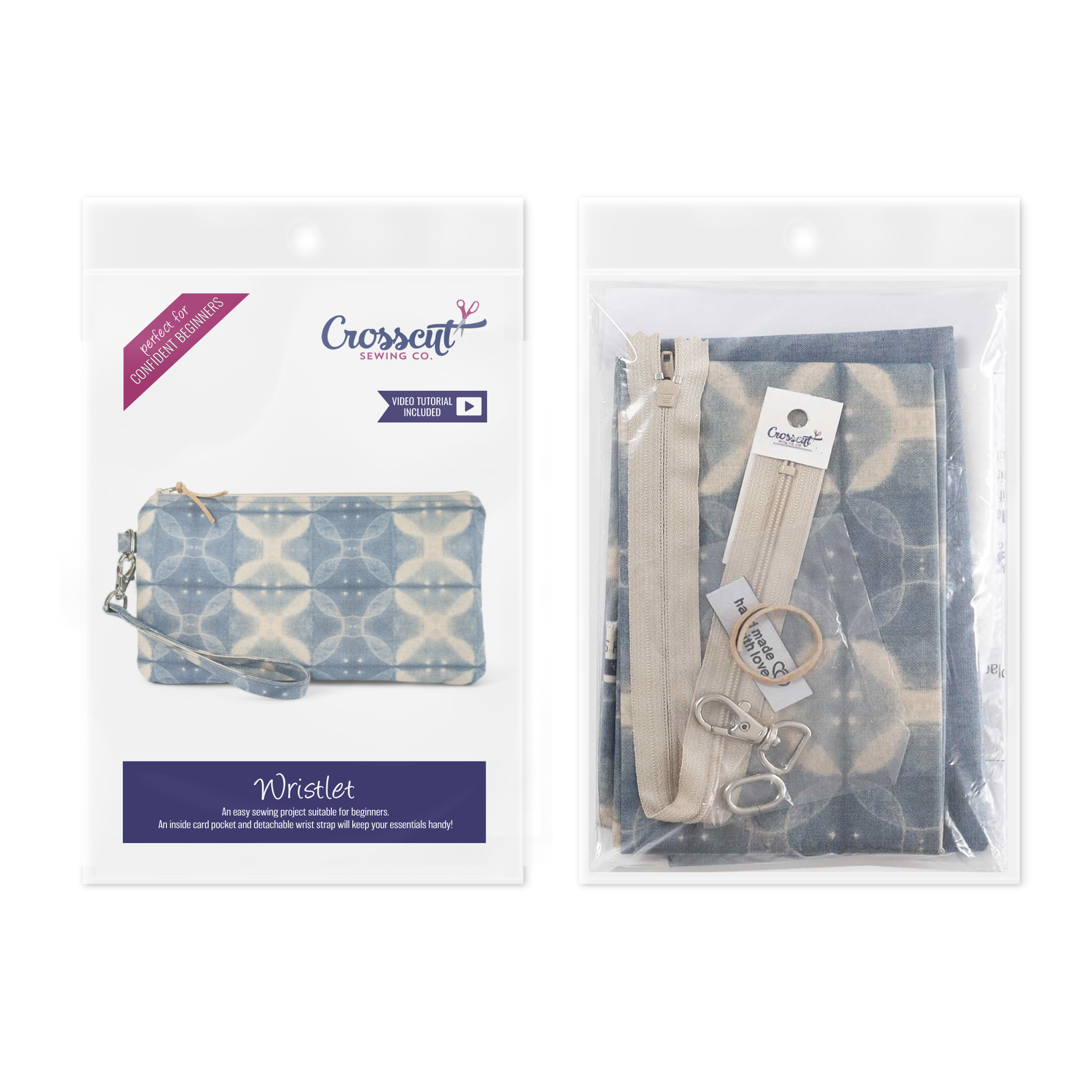 Crosscut Sewing Co. - Wholesale Craft Sewing Kit - Wristlet Sewing Kit - Adult Sewing Kit for Beginners26