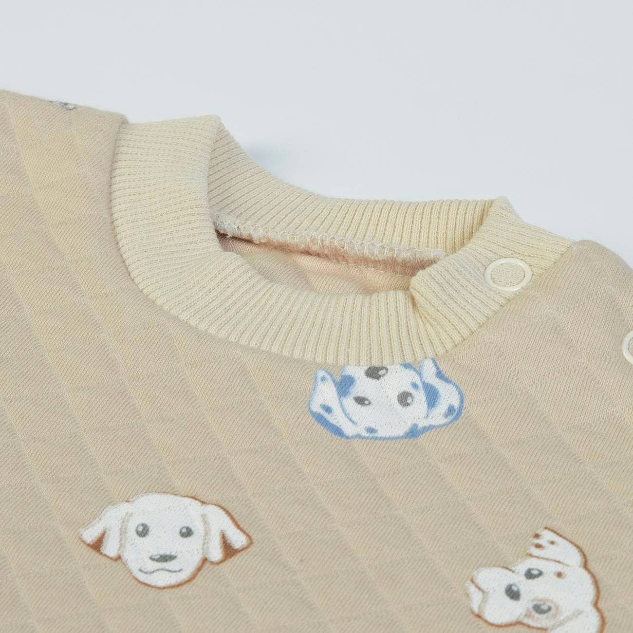 Beige/azul marino Conjunto de jogging acolchado para bebé (sudadera con abertura en el hombro + pantalones) - AW 24/25 de venta al por mayor en Faire2