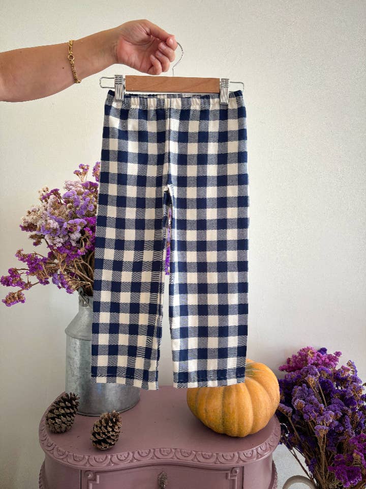 Maria Jasmim Baby & Child - Wholesale Sleepwear Set - Kids - Classic Blue Checkered Pajamas2