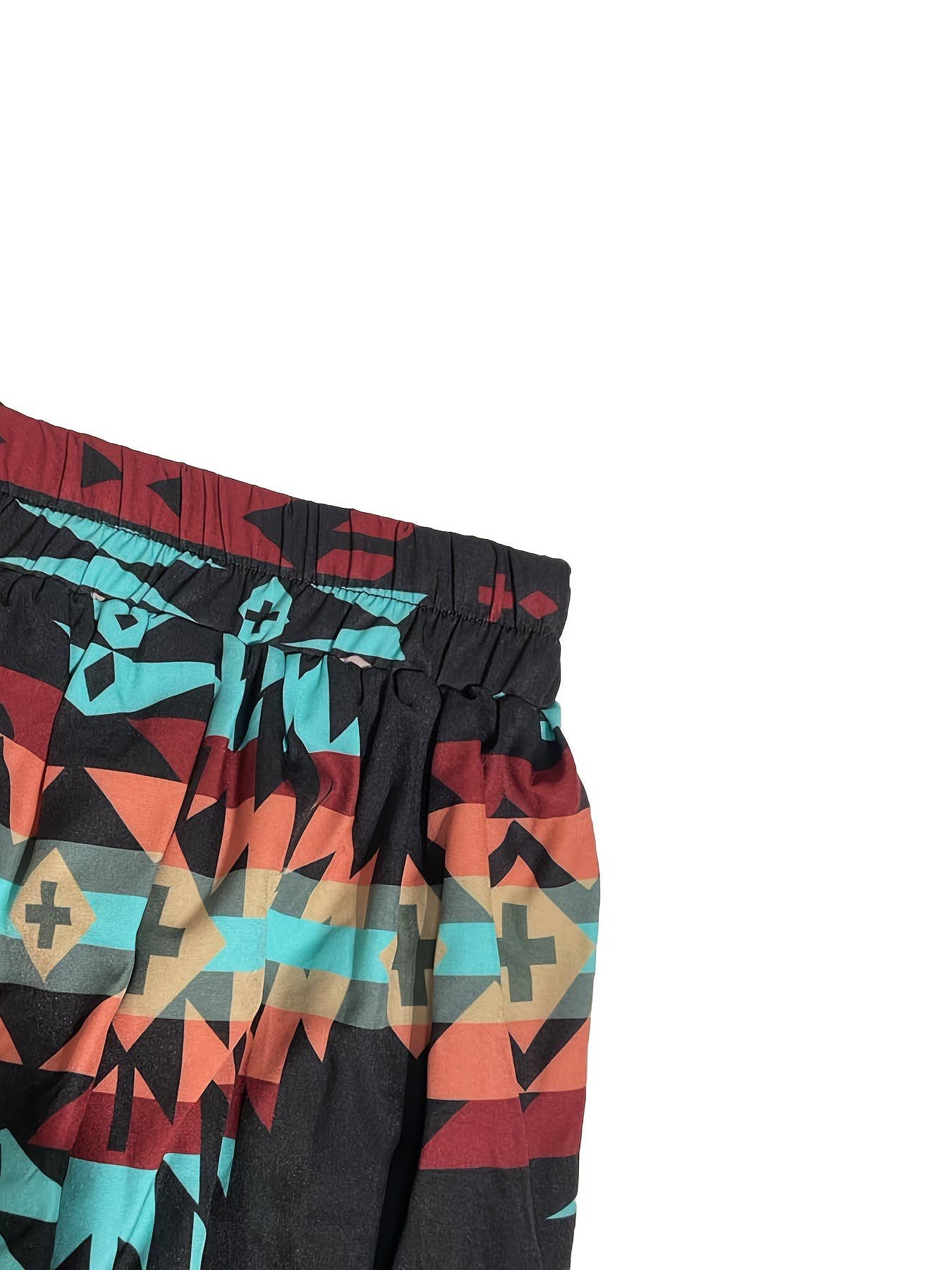 black Rodeo Queen Western Aztec pattern midi skirt for wholesale on Faire4