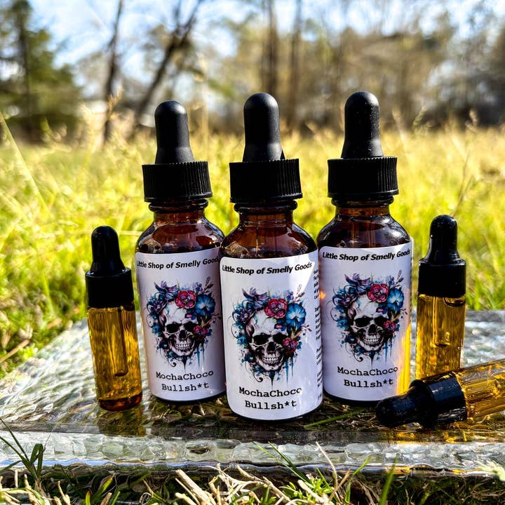 MochaChoco Bullsh*t Beard Oil for wholesale by Little Shop of Smelly Goods