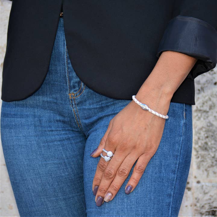 Liza Schwartz Jewelry - Wholesale Charm/Dangle Bracelet - Evil Eye Starlight Bracelet Silver - Click for more colors6