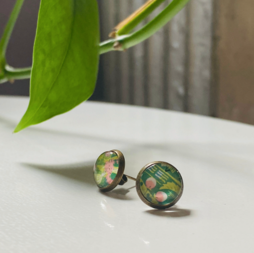 Postage Stamp Jewelry - Wholesale Stud/Post Earrings - Assorted Stud Earrings6