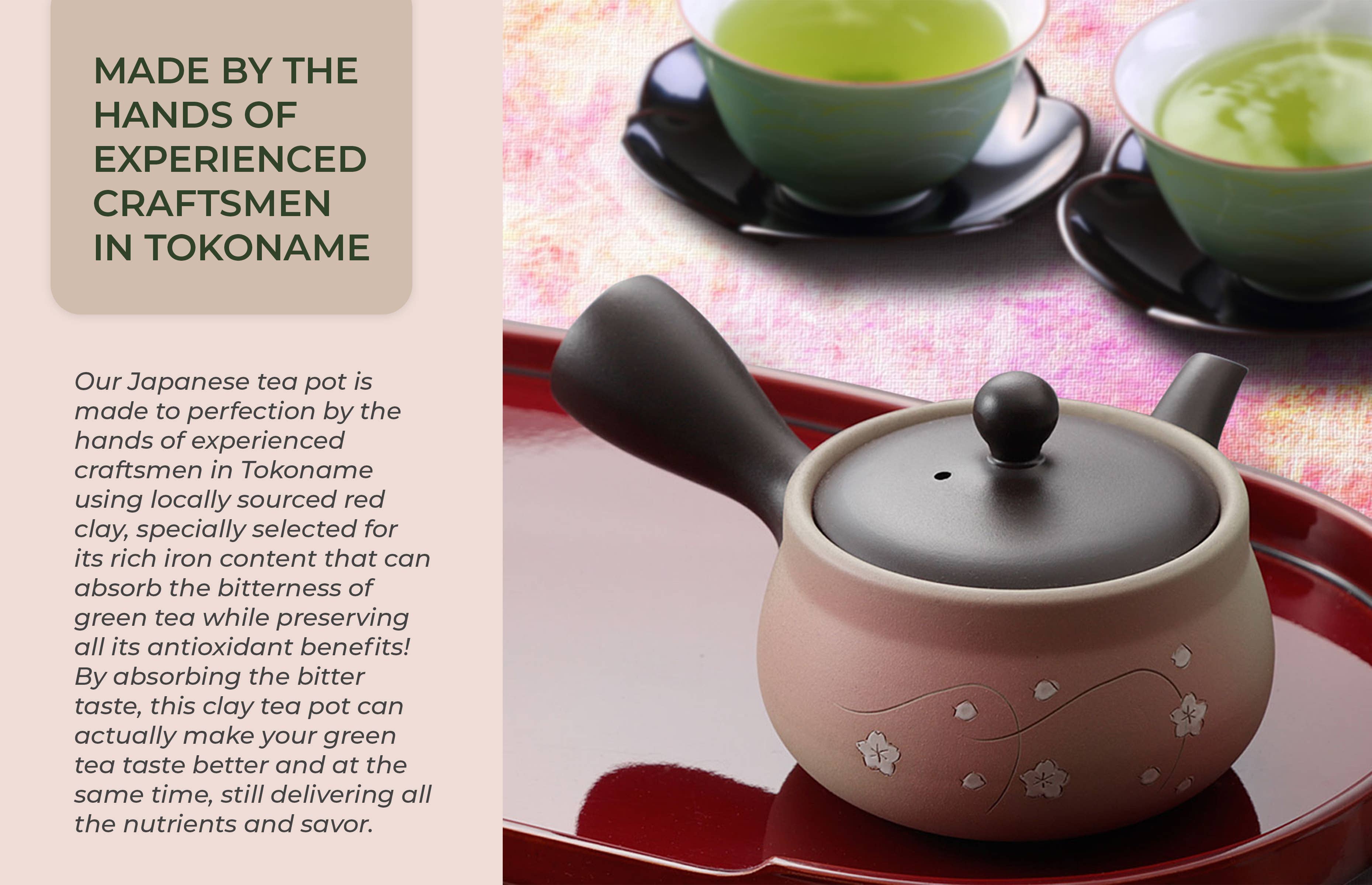 Japanese Green Tea Co. - Vendita all'ingrosso Teiere - Tokoname Yaki Kyusu teiera da 270 cc per tè Fukamushi21