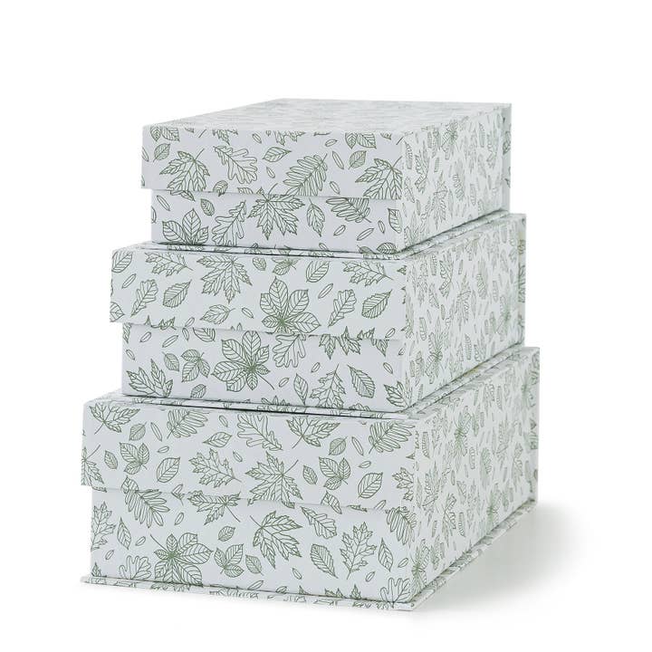Set of 3 Blossom Harmony Decorative Storage Boxes for wholesale by Soul & Lane