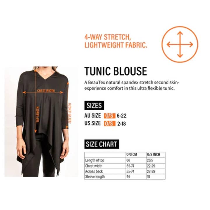 Tunique de coiffure à col en V résistante à l'eau de javel pour la vente par BeauTex Designs