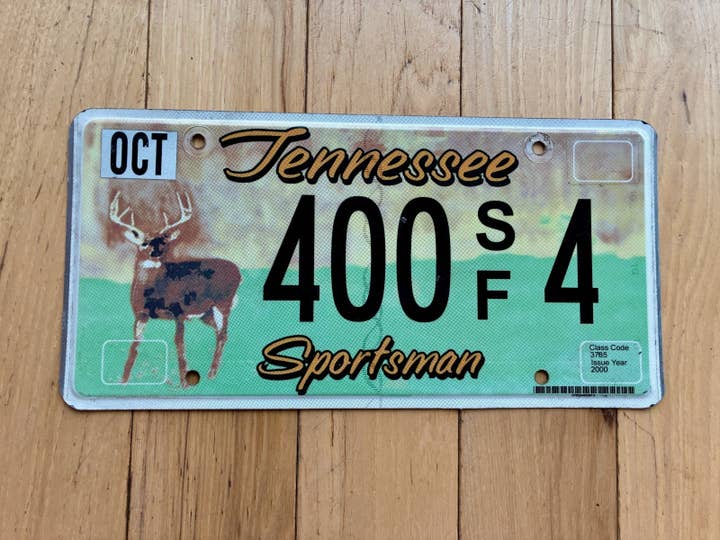2018 Tennessee Sportsman License Plate for wholesale by RusticPlates