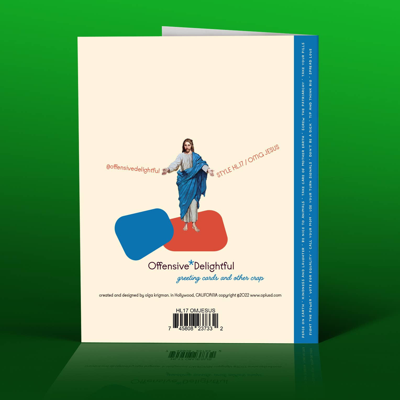 offensivedelightful - Wholesale Christmas Card - OMG JESUS christmas card4