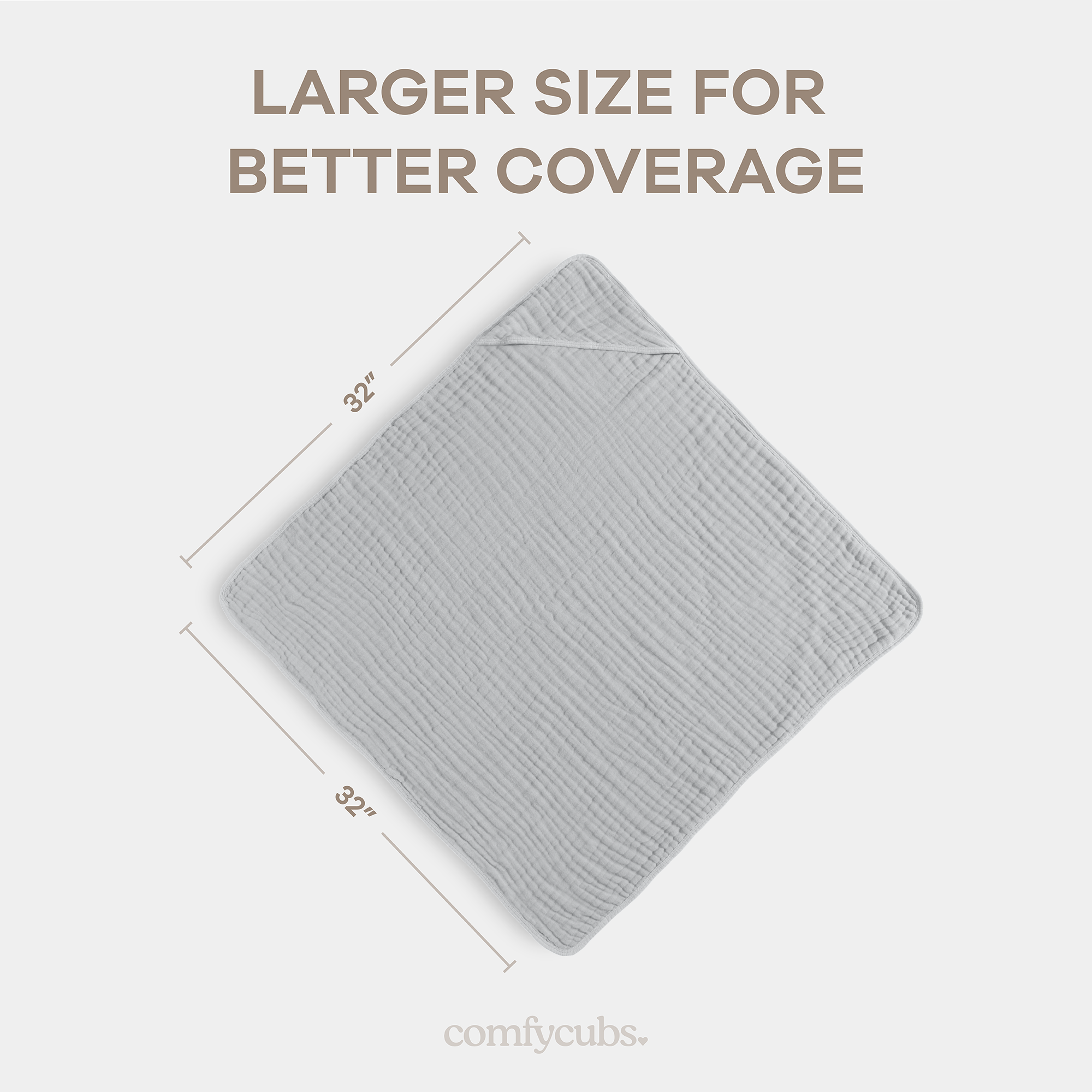 Comfy Cubs - Vendita all'ingrosso Asciugamano con cappuccio - Bambini e neonati - Asciugamano con cappuccio per neonati, 6 strati 100% cotone mussola di Comfy Cubs40