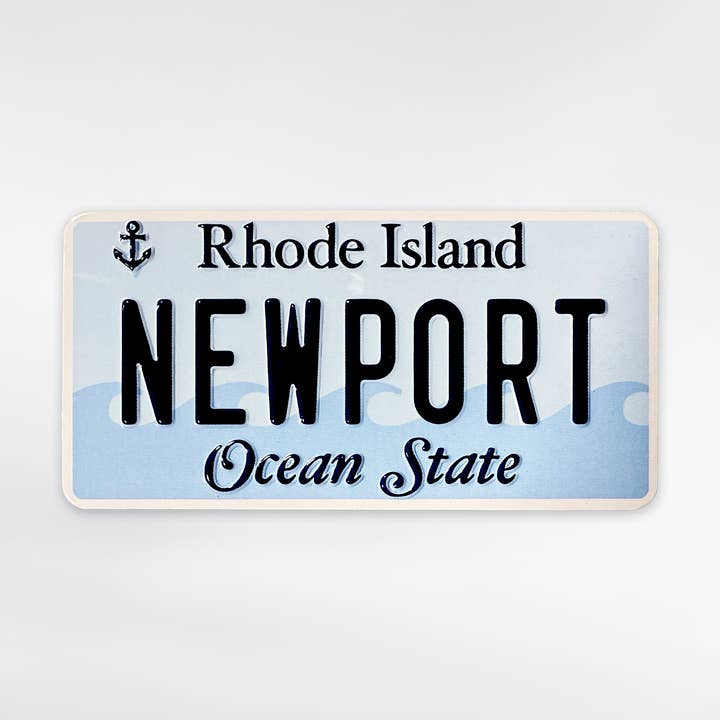 Commonwealth Souvenirs - Wholesale Magnet - Newport, RI Classic License Plate Magnet