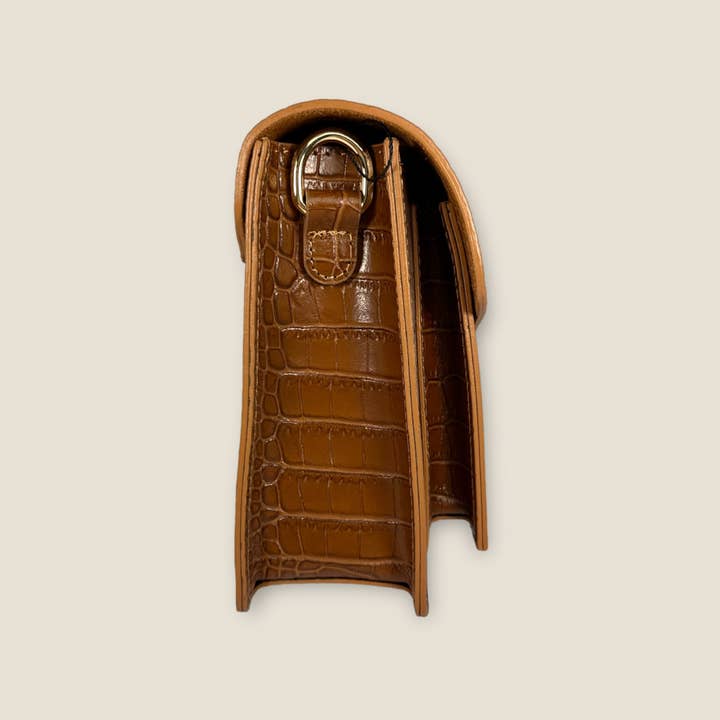 Fique The Label - Wholesale Crossbodytas - Dames - BEAU BAG | BRUIN CROCO