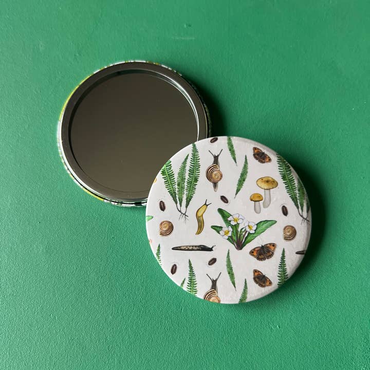 Tansy Moore - Wholesale Compact Mirror - Forest Floor Pocket Mirror5