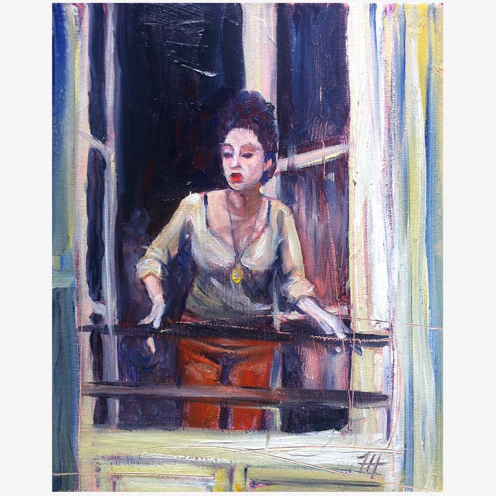 Stampa su tela «JULIETTE» per la vendita all'ingrosso da parte di Honey Hilliard Art