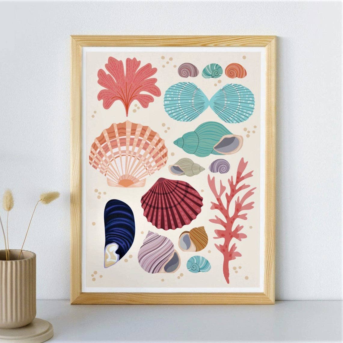 Joanne de Pace Design Studio - Wholesale Art Print - 'Seashells' Seaside Art Print2