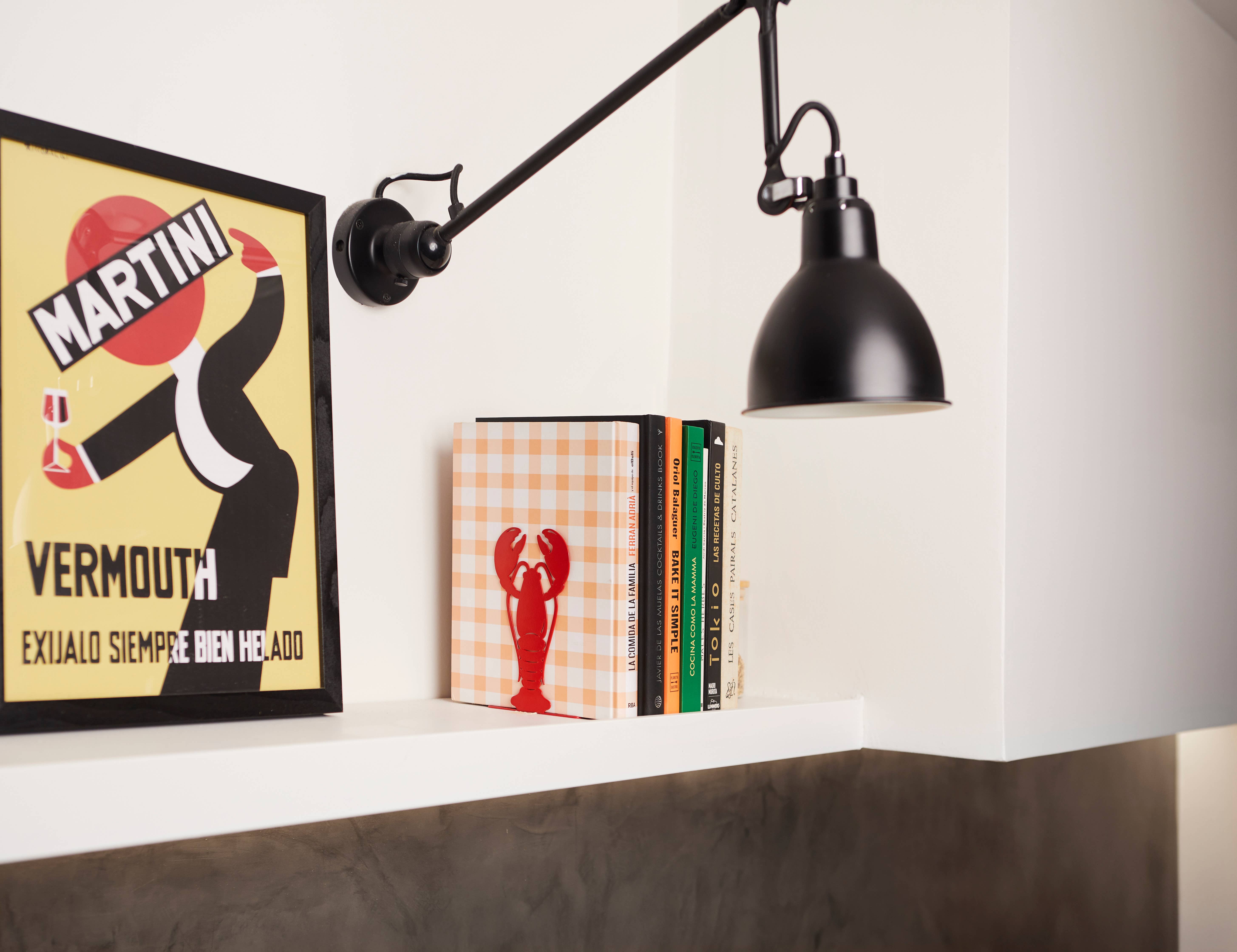 Balvi - Wholesale Book Holder - Bookend, Lobster, red, metal2