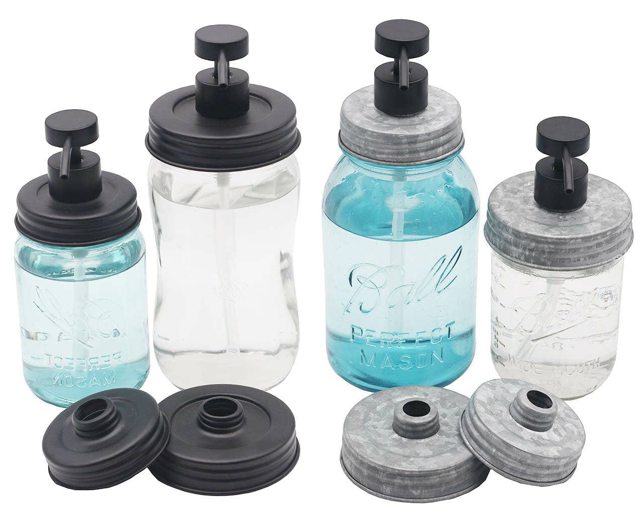 Mason Jar Lifestyle - Wholesale Soap Dispenser - Matte Black Soap Pump Lid Kit for Mason Jars15