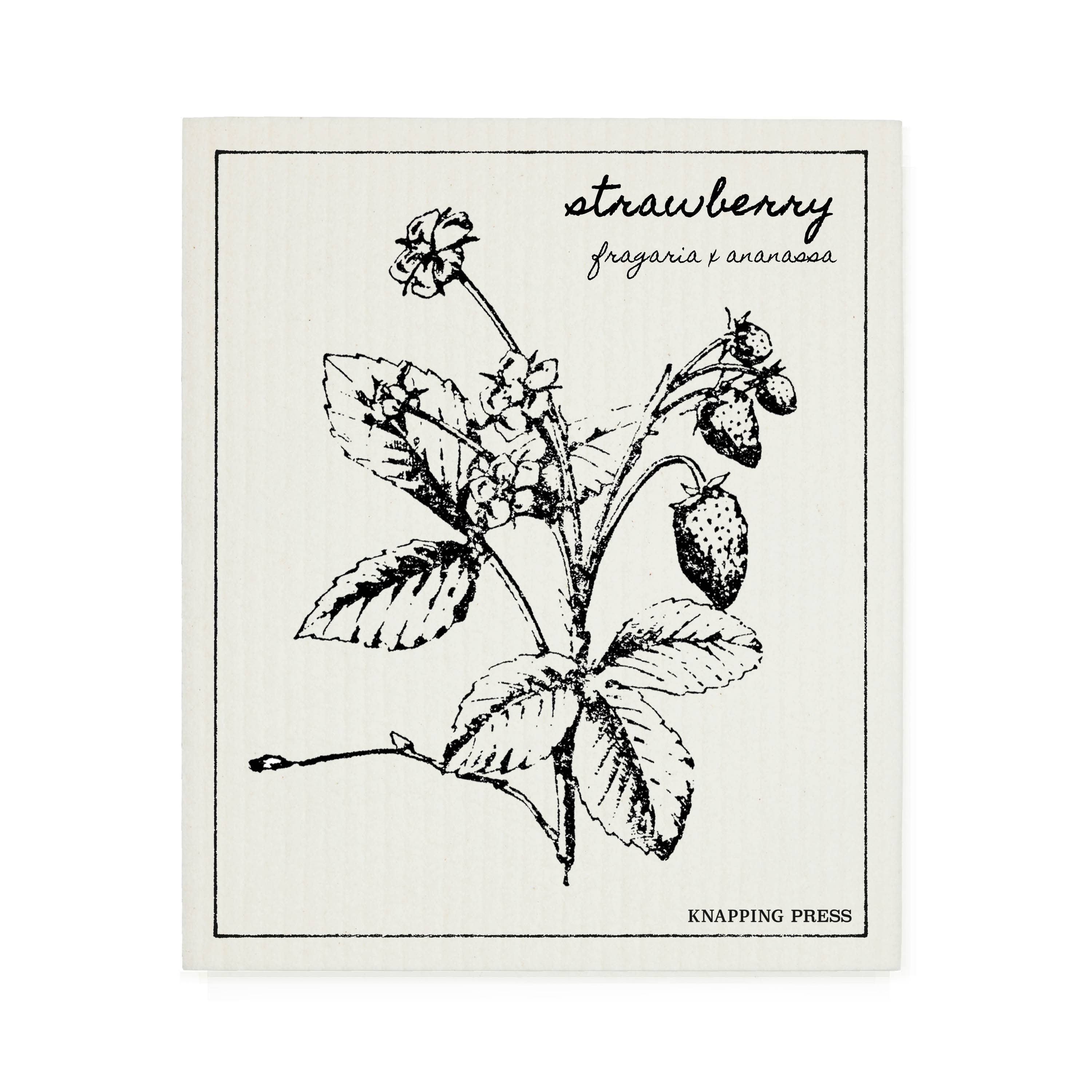 Knapping Press - Wholesale Cleaning Cloth - Swedish Dishcloth - Strawberry