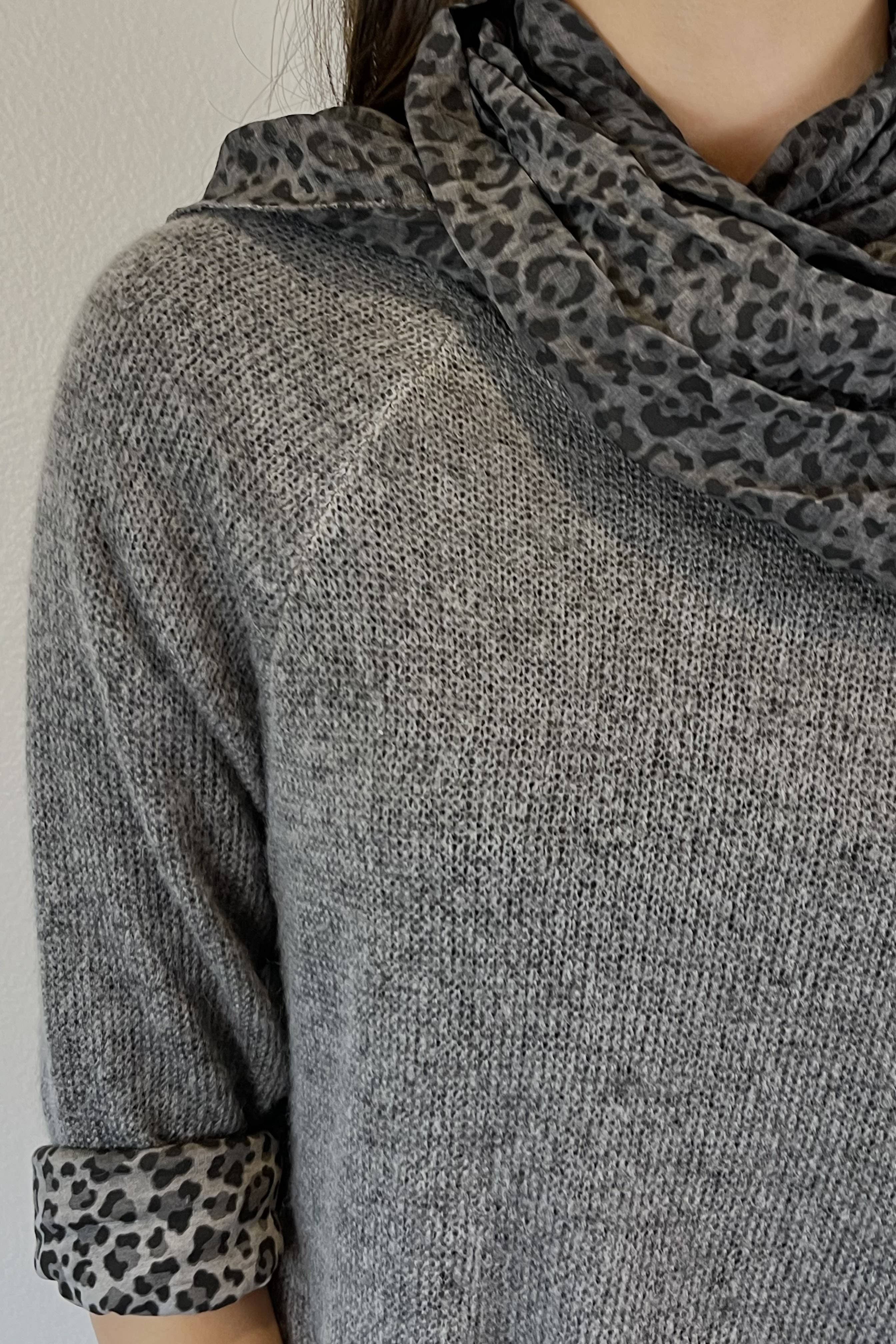 Ambiente - Wholesale Knit Sweater - Women's - WASHED VISCOSE BLENDED MOHAIR SWEATER-T2309EL1862110