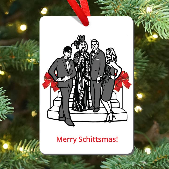 Aimant et décoration Merry Schittsmas du groupe Schitts Creek pour la vente par Design Corner