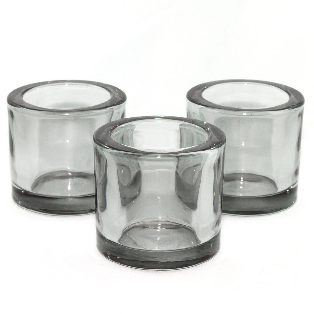 Twilight Collection - Wholesale Candle Holder - Heavy Glass Votive Holder | Smoke1