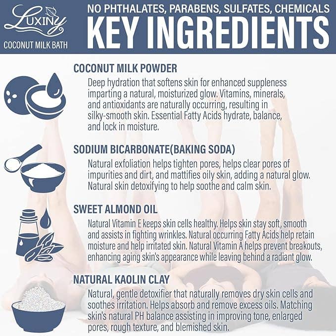 Luxiny Products - Luxurious Bath and Body - Wholesale Bath Soak/Milk - Bath Soak |Coconut Milk| Grapefruit Ylang Ylang | Bath Fizz6